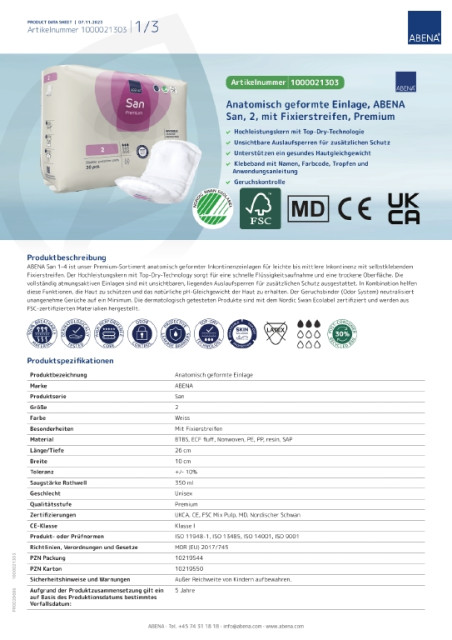 ABENA - ABENA - ABENA San 2 Premium (Image 4 / Shop Art-No. -) | Inkontinenz Shop