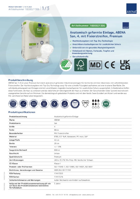 ABENA - ABENA - ABENA San 4 Premium (Image 6 / Shop Art-No. -) | Inkontinenz Shop