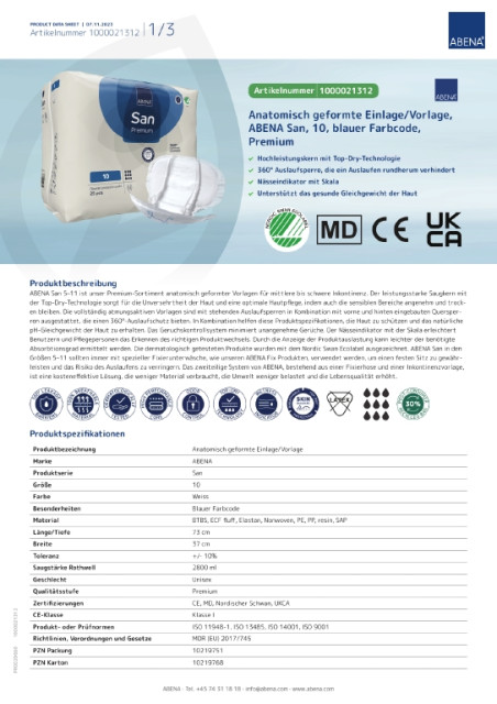 ABENA - ABENA - ABENA San 10 Premium (Image 4 / Shop Art-No. -) | Inkontinenz Shop