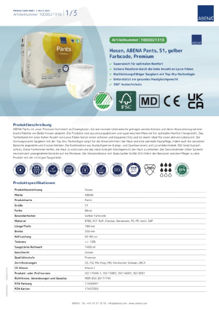 ABENA - ABENA - ABENA Pants 1 Premium (Image 3 / Shop Art-No. -) | Inkontinenz Shop