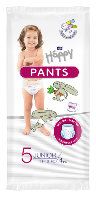 Seni / TZMO - Seni / TZMO - bella baby Happy Pants Gr.5 Junior (Image 2 / Shop Art-No. -) | Inkontinenz Shop